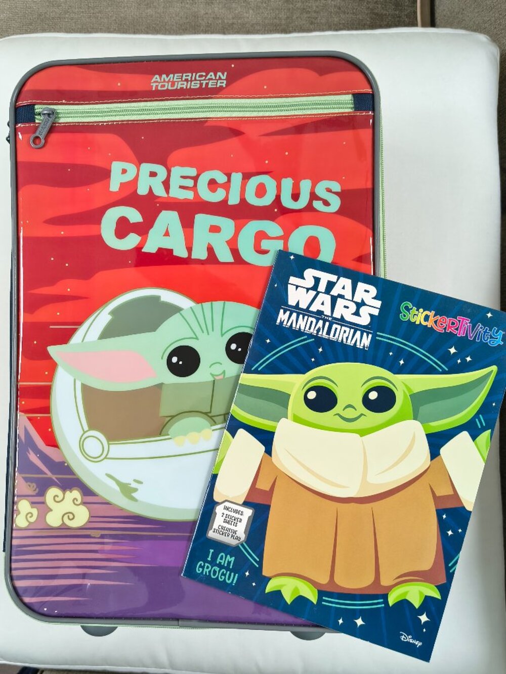 NEW American Tourister Star Wars Grogu 18" Soft sided Carry-on Luggage w/GIFT
